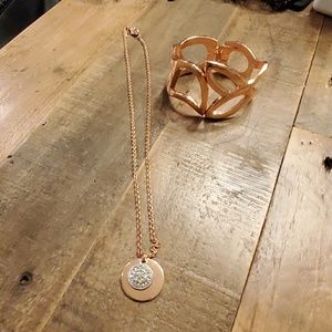 2/ for $15 Rose gold necklace and bracelet